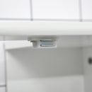 Mobile Sottolavello da Bagno 60x30x60 cm 2 Ante e Intaglio a U Bianco 