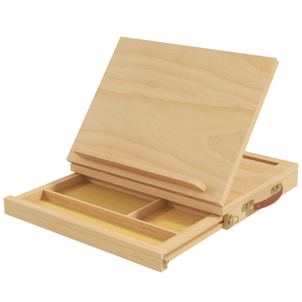Cavalletto per Pittura da Tavolo Pieghevole 33,5x26x26 cm in Legno Naturale sconto
