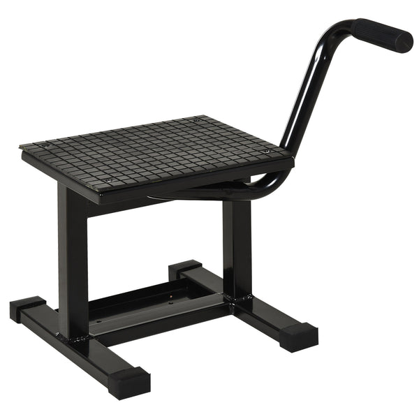 Cavalletto Alzamoto max 150kg con Superficie in Gomma e Manovella 48x34x43 cm in Acciaio Nero prezzo