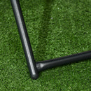 Tavolino da Giardino Pieghevole Salvaspazio 40x40x40 cm in Rattan Sintetico e Acciaio Colore Vimini