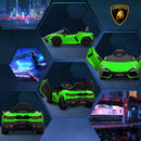 Macchina Elettrica per Bambini Licenza Lamborghini Revuelto 12V Guida Manuale e Telecomando Verde 