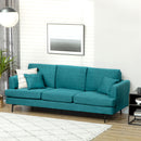 Divano 3 Posti 229x88x88 cm in Tessuto Verde