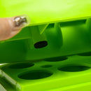 Step Fitness per Aerobica 78x28xh10-15-20 cm Altezza Regolabile in Plastica Verde e Grigio 