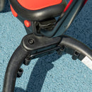 Triciclo per Bambini 18-60 Mesi 101x45x86,5 cm con Manubrio Regolabile e Ruote Chiuse Rosso