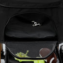 Passeggino per Cani 3 in 1 Pieghevole con Cestino Inferiore Nero   