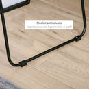 Specchio da Terra e Parete 50x2x161,5 cm in Metallo e Lega di Alluminio  Nero  