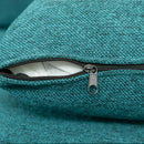 Divano 3 Posti 229x88x88 cm in Tessuto Verde