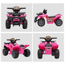 Quad Elettrico per Bambini 18-36 Mesi con Batteria Ricaricabile 6V 70x42x45 cm in Metallo e PP Rosa