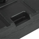 Base per Ombrellone da Giardino 3.5 m con Maniglie 49x49x36,5 cm in HDPE e Acciaio Nero