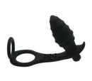 Vibratore Anale + Cock Ring in Silicone Forlove Nero