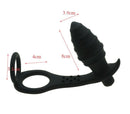 Vibratore Anale + Cock Ring in Silicone Forlove Nero