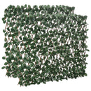 Arella Siepe Sintetica Artificiale a 2 Sezioni 200x100 cm da 356 Foglie di Edera Verde e Marrone    