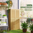 Casetta Box da Giardino 87x46,5x160 cm con Ante a persiana in Legno 