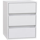 Cassettiera 3 Cassetti Moderna 40x30x50,5 cm in Legno Bianco    