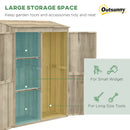 Casetta Box da Giardino 120x57x183 cm in Legno Naturale