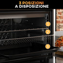 Forno Elettrico 1500W 13L 12 Programmi Friggitrice ad Aria Bianco 