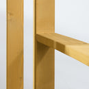 Panchina da Giardino 2 Posti con Seduta e Schienale a Doghe 143x51x85 cm in Legno di Abete -8