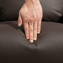 Poltrona Alzapersona Reclinabile a 145° con Telecomando in Pelle PU Marrone Scuro   