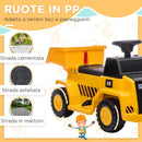 Escavatore Elettrico per Bambini 6V Giallo e Nero