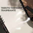 Set 2 Sedie Sdraio a Gravità Zero Pieghevoli e Tavolino Beige    