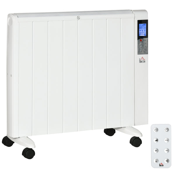 Stufetta Elettrica 2000W 75x31x66,5 cm con Timer e Impostazioni di Calore Bianco prezzo