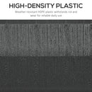 Base per Ombrellone da Giardino 3.5 m con Maniglie 49x49x36,5 cm in HDPE e Acciaio Nero