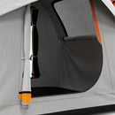 Tenda per Auto Impermeabile a 3 Porte in Poliestere 239x210x210 cm PE e Fibra di Vetro Grigio e Arancione-8