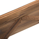 Panca da Giardino 2 Posti con Schienale Alto 114x58x80 cm in Legno di Abete Marrone