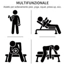 Set 4 Manubri Pesi Esagonali Totale 20KG in Acciaio e PU   