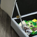 Cuccia Divanetto per Cani con Spazio Portaoggetti e Cuscino 76x45x43 cm Grigio Chiaro