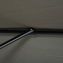 Ombrellone da Giardino Decentrato 245x245x248 cm in Alluminio Grigio