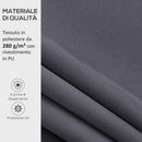 Telo di Ricambio per Tenda a Bracci Retrattile 347x240 cm  in Poliestere Anti UV Grigio  