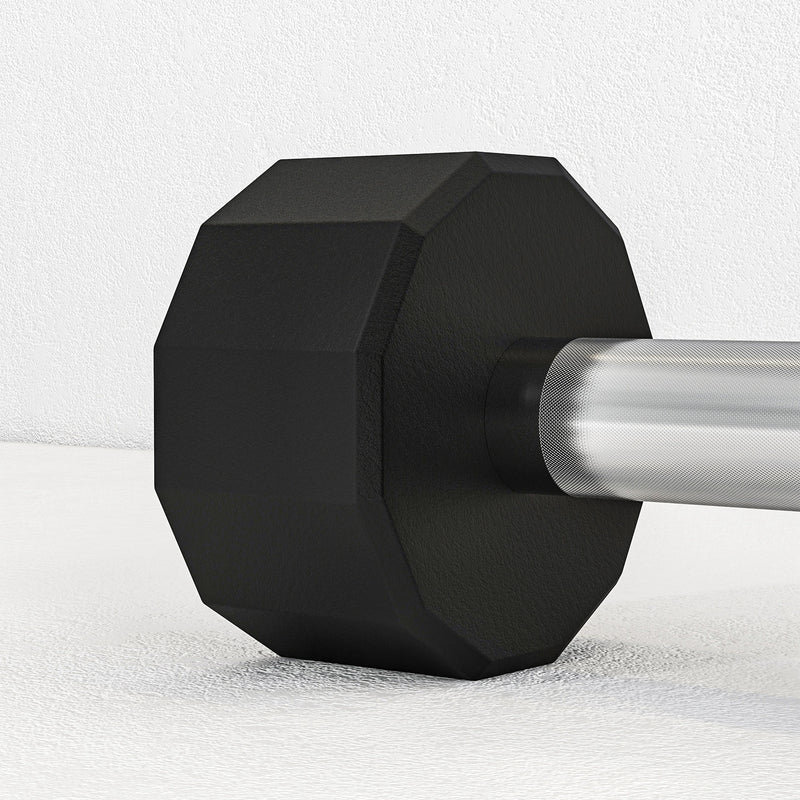 Set 2 Manubri Palestra Esagonali 2 kg con Impugnatura Antiscivolo Nero