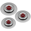 Kit 3 Coperchi Magici Antiodore Ventur Magic Ø27, Ø31, Ø35 cm Cooker in Acciaio Inox Pomello Rosso Seconda Scelta