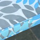 Set 2 Cuscini per Dondolo e Panchine 120x50x5 cm in Poliestere Azzurri