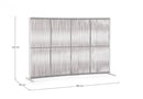 Pannello Paravento Frangivista 180x30x120h cm Paxson Bianco/Grigio