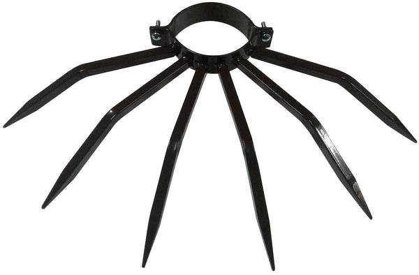 Dissuasore Antifurto con Punte in Acciaio per Pluviali Tubi Esterni Ø100 mm Goffrato Nero acquista