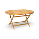 Tavolo da Giardino Pieghevole Ovale in Legno Acacia Taddei Lipe 150