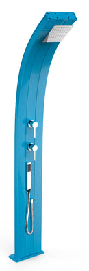 Doccia Solare da Esterno Giardino 40L Miscelatore e Doccetta Mobile Arkema Dada Blu