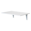 Tavolino da Parete Pieghevole Salvaspazio 60x40x20 cm in MDF Bianco