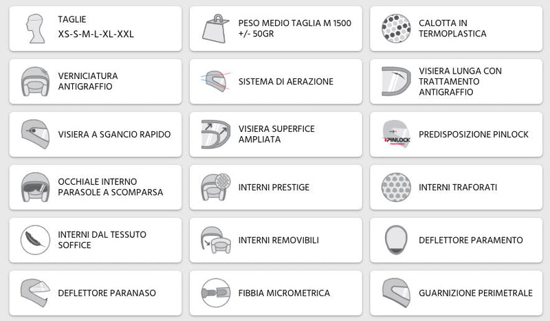 Casco Integrale per Scooter Visiera Lunga CGM Mach 2 316G Giallo Fluo Opaco Varie Misure