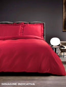 Copripiumino Matrimoniale con Sacco e Federe Tinta Unita Garrini Clarice Bianco