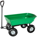 Carrello da Giardino Ribaltabile 4 Ruote 75 litri Ranieri Verde