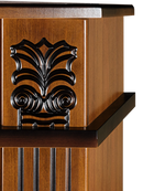 Camino Elettrico da Pavimento 96,3x120x31,8 cm Effetto Fiamma 1500W Roma mini & Zakinthos Noce