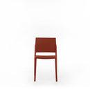 Set 4 Sedie 55x52,5xH81 cm in Polipropilene Venus Ruggine