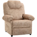 Poltrone Relax Reclinazione Manuale Poggiapiedi Estraibile Beige   