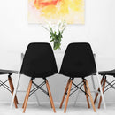 Sedia Moritz Nera 53x46x82,5 h cm in Legno Nero