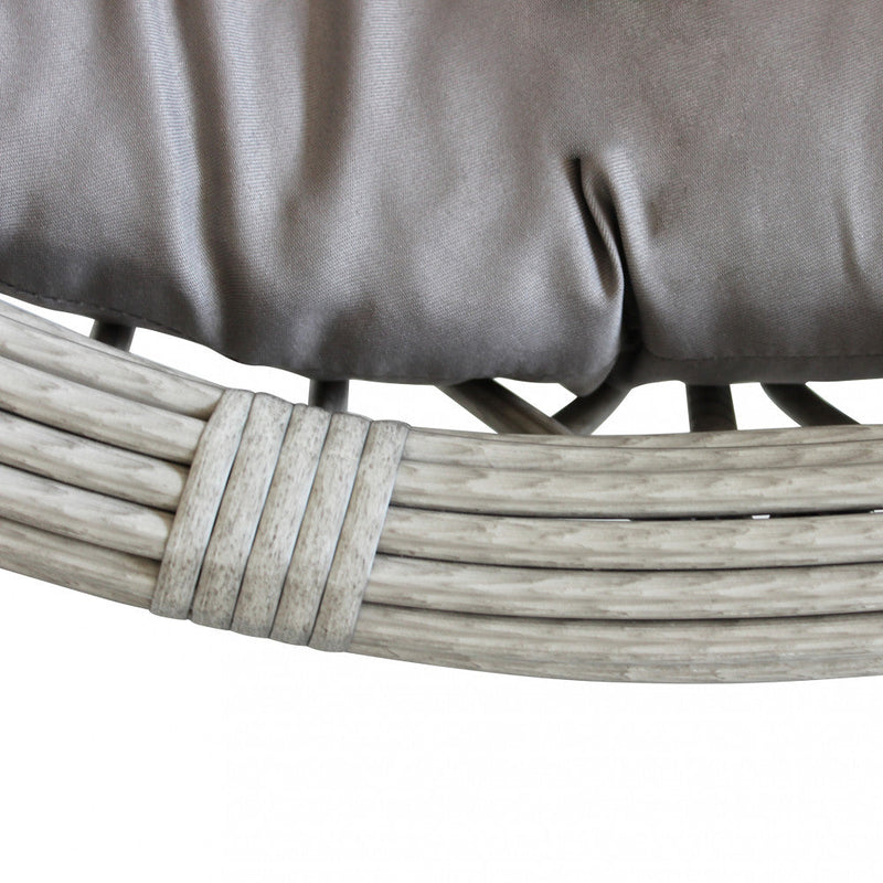 Dondolo Capraia 195x93x122 cm in Acciaio Grigio