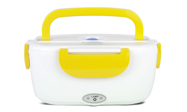 Scaldavivande Elettrico 24x17x10 cm 40W 2 scompartimenti interni con cucchiaio Giallo sconto