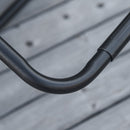 Sedia Sdraio Zero Gravity 90x67x110 cm con Tettuccio e Portabicchieri Nero